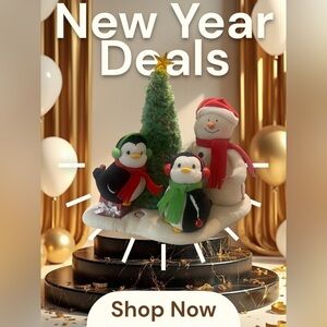 HALLMARK Christmas Very Merry Trio Jingle Pals Rockin’ Around Tree Lights 2006